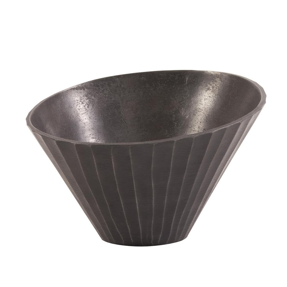 Howard Elliott Chiseled Metal Decorative Bowl - 11.75
