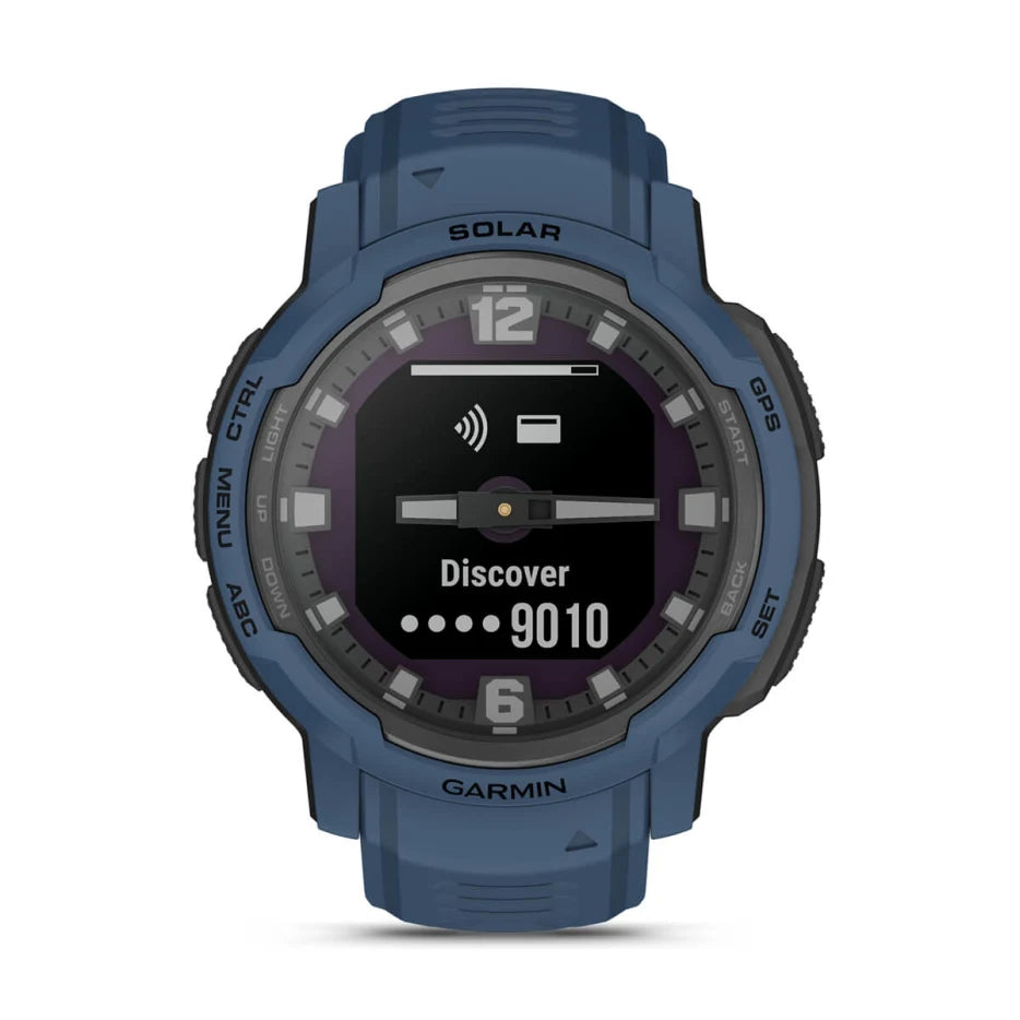 Instinct Crossover Solar Smartwatch - GPS, Heart Rate Monitor & Solar Charging for Outdoor Adventures, Fitness Tracking & Daily Use