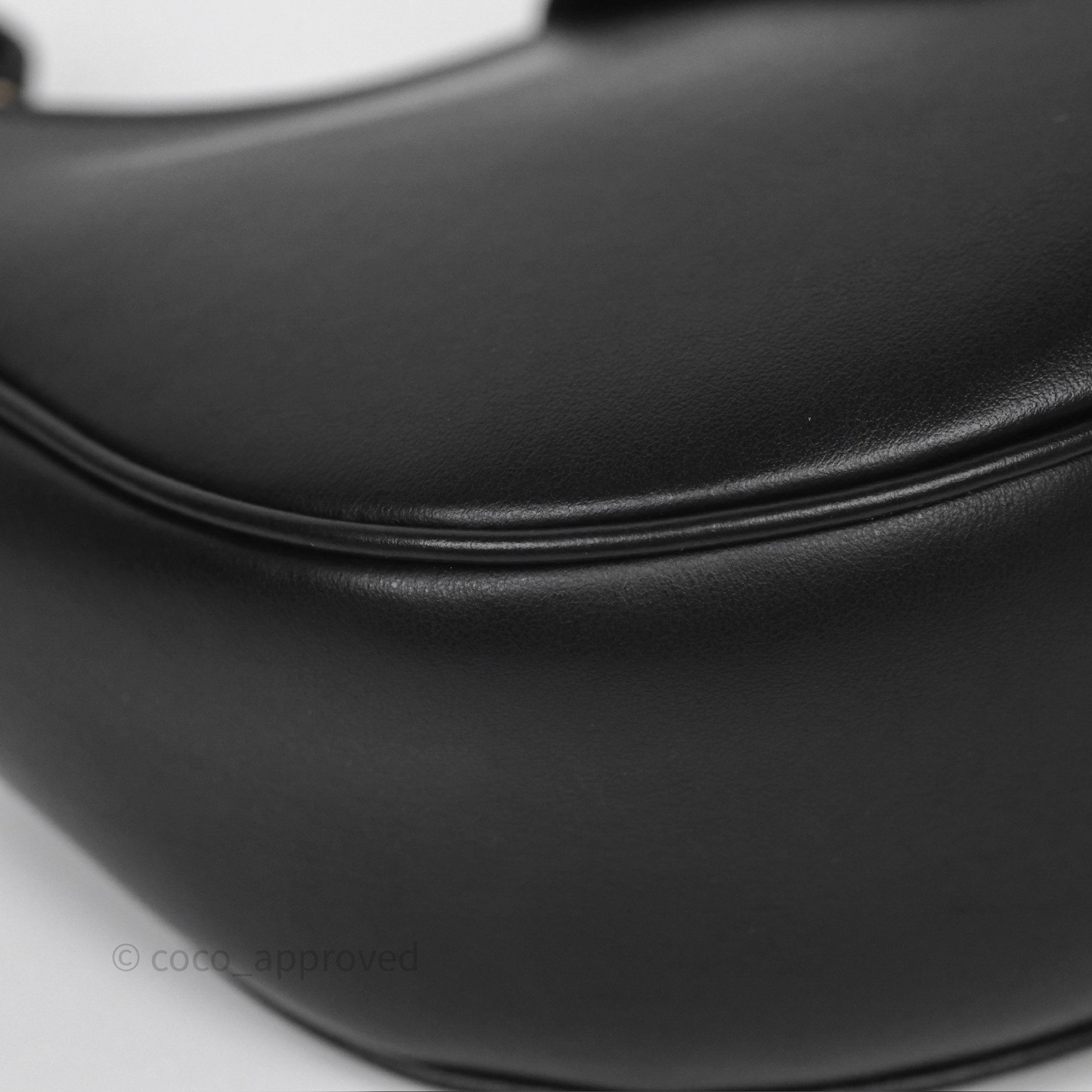 Celine Medium Ava Triomphe Bag in Black Smooth Calfskin Leather - Perfect for Work, Travel & Everyday Luxury