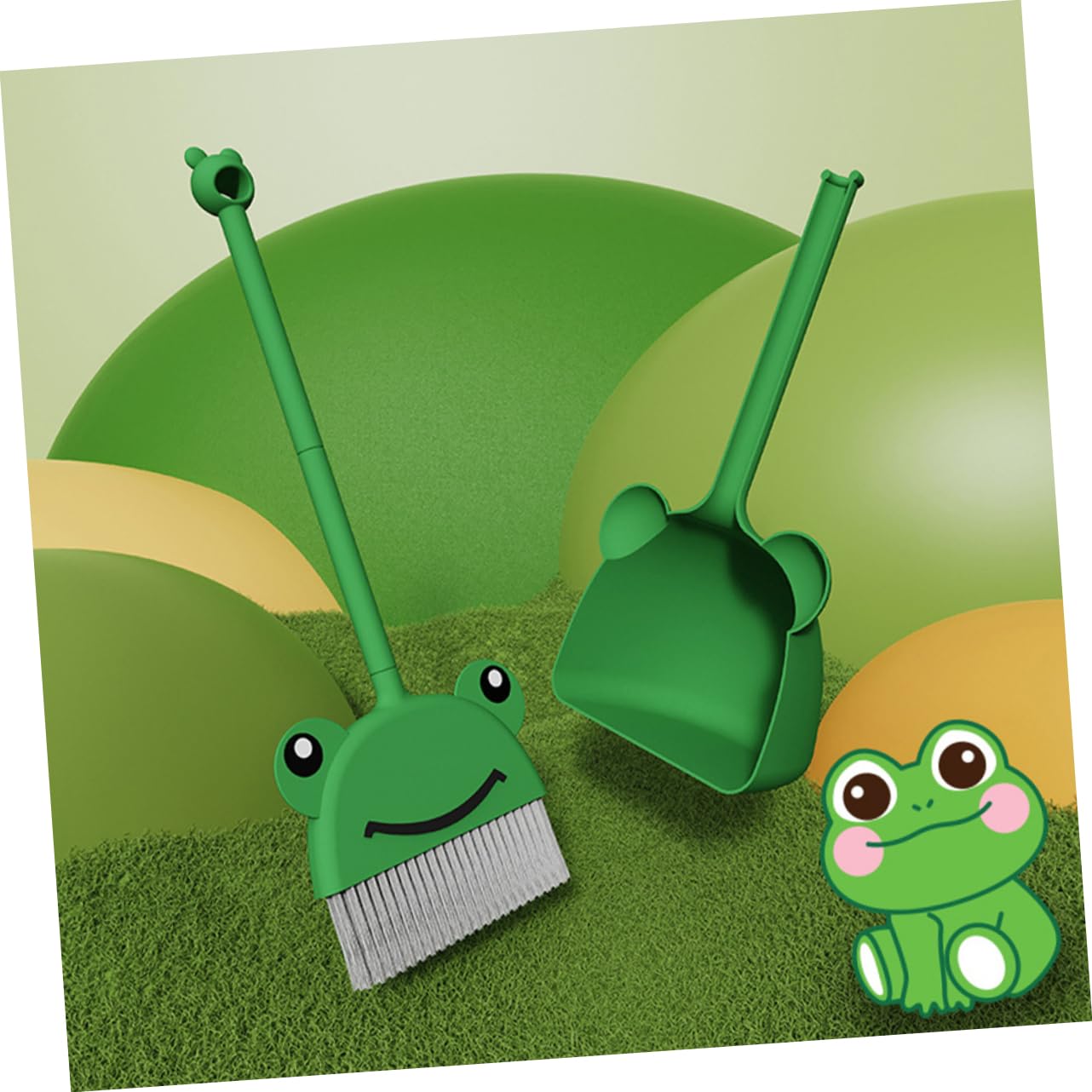 Educational Broom and Dustpan Set for Kids - Pretend Play Cleaning Tools for Boys and Girls - Housekeeping Toy Set for Indoor and Outdoor Play