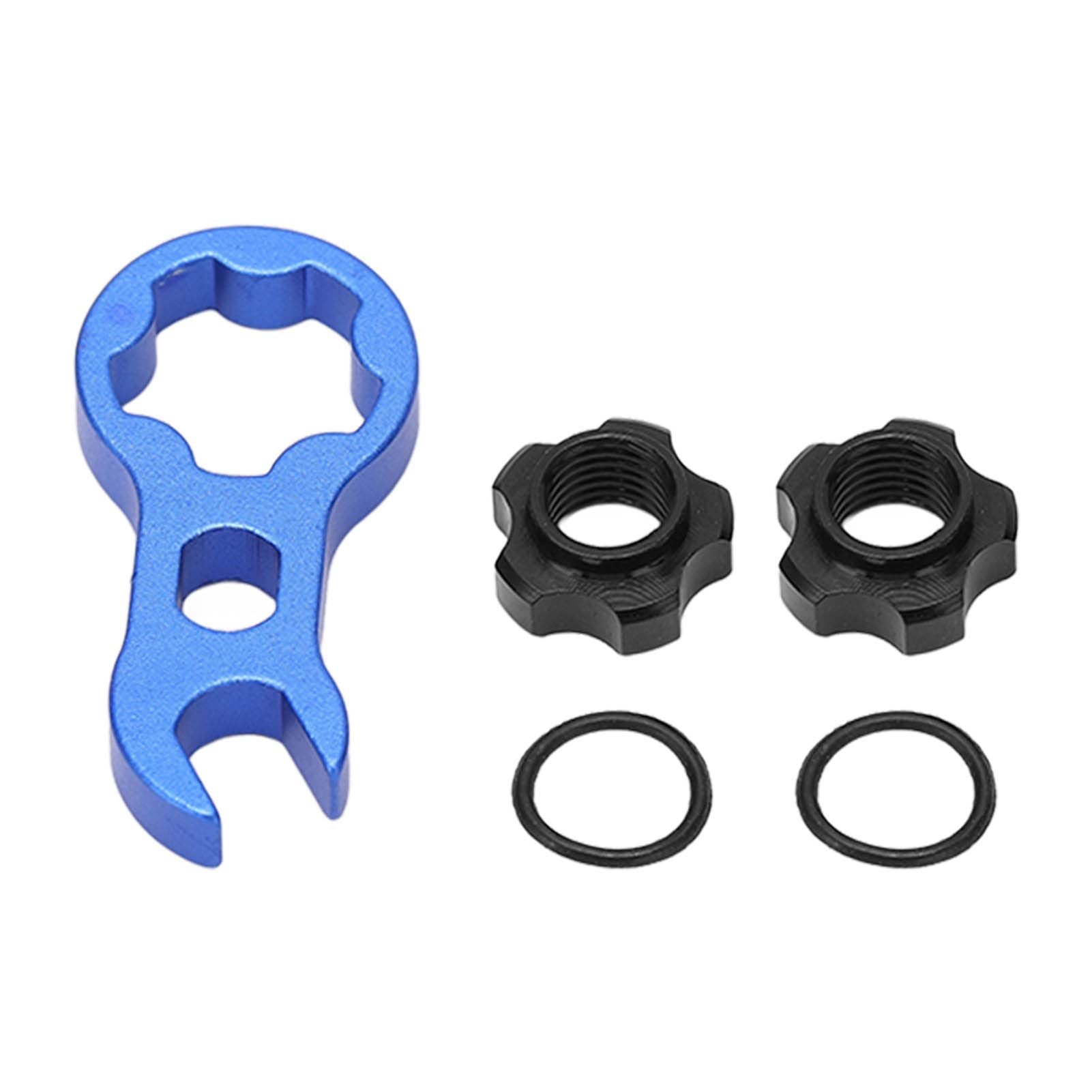 Premium Aluminum Alloy Bike Vacuum Tire Valve Nut - Durable Presta Valve Lock & Sealing Rings for Road & Mountain Bikes - Perfect for Cycling, Commuting & Outdoor Adventures