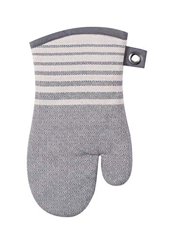 Premium Kay Dee Graphite Cotton Oven Mitt - Heat Resistant Kitchen Glove for Baking, Grilling & Cooking (1-Pack) - Perfect for BBQs, Baking Cookies & Handling Hot Pots