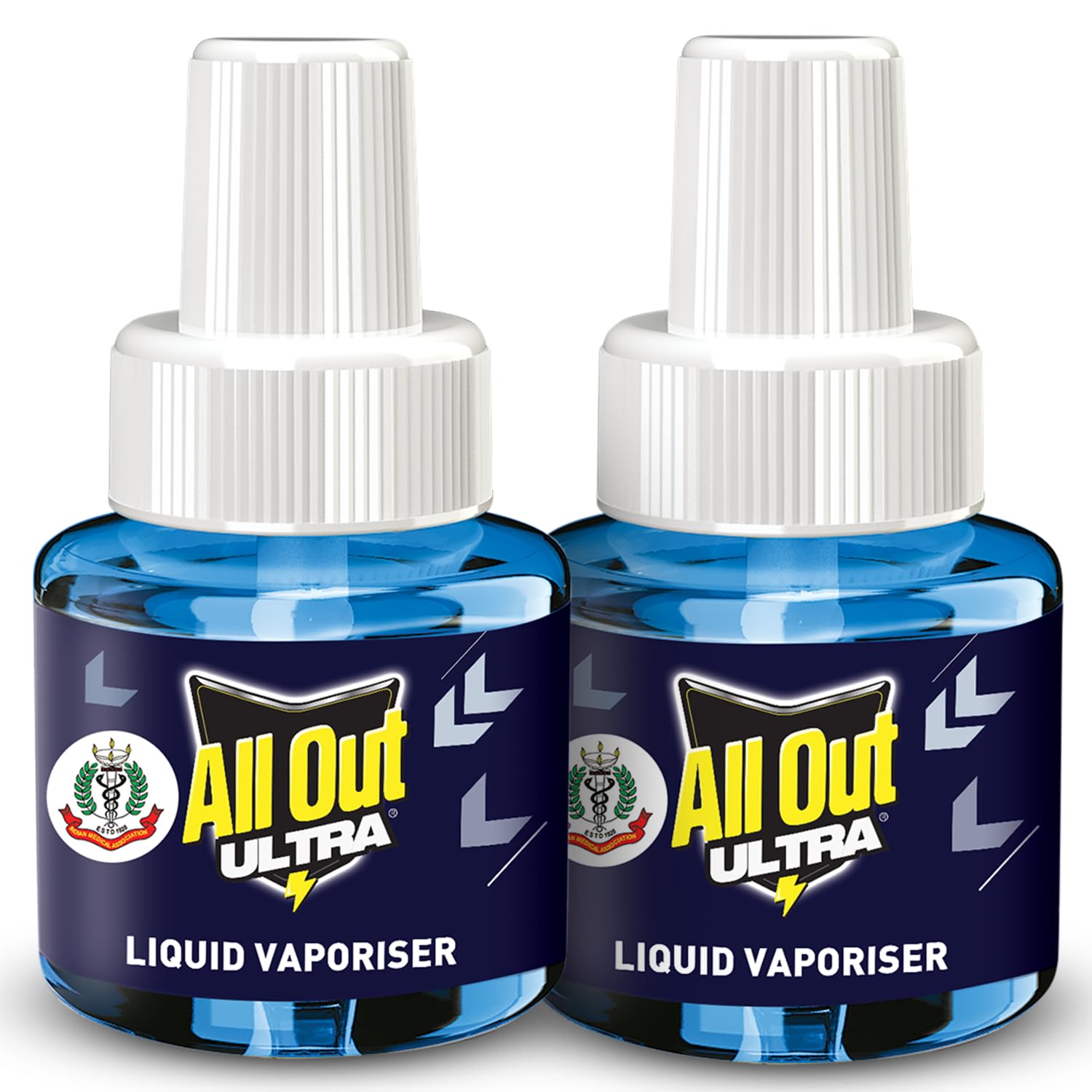 All Out Ultra Liquid Vaporizer Mosquito Repellent - 2 Refills (45ml Each) | Kills Dengue, Malaria & Chikungunya Mosquitoes | Doctor Recommended | Ideal for Home, Bedroom & Outdoor Protection
