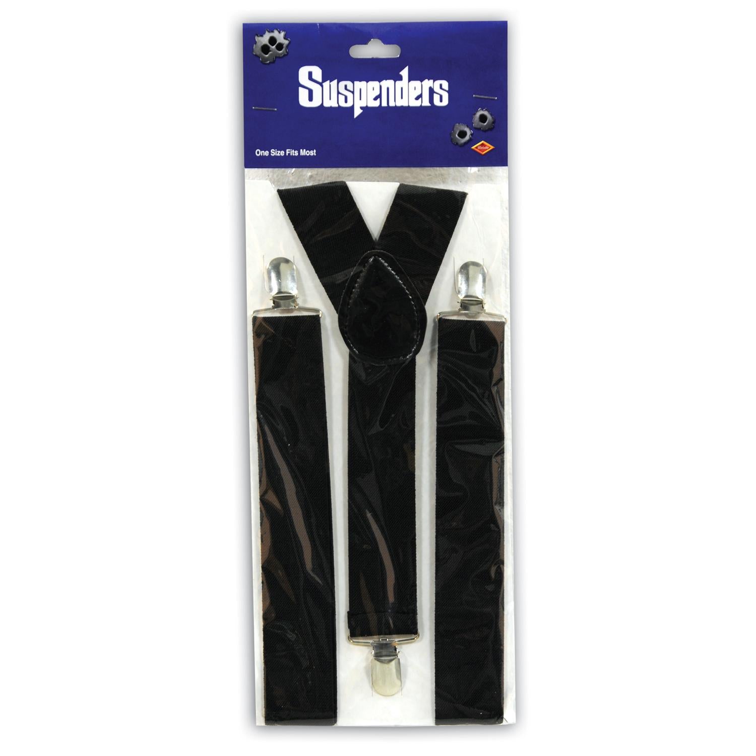 12 Pack Beistle Black Suspenders for Men - Adjustable Elastic Braces for Formal Wear, Weddings & Costumes - Premium Quality Suspenders for Suits, Tuxedos & Vintage Outfits