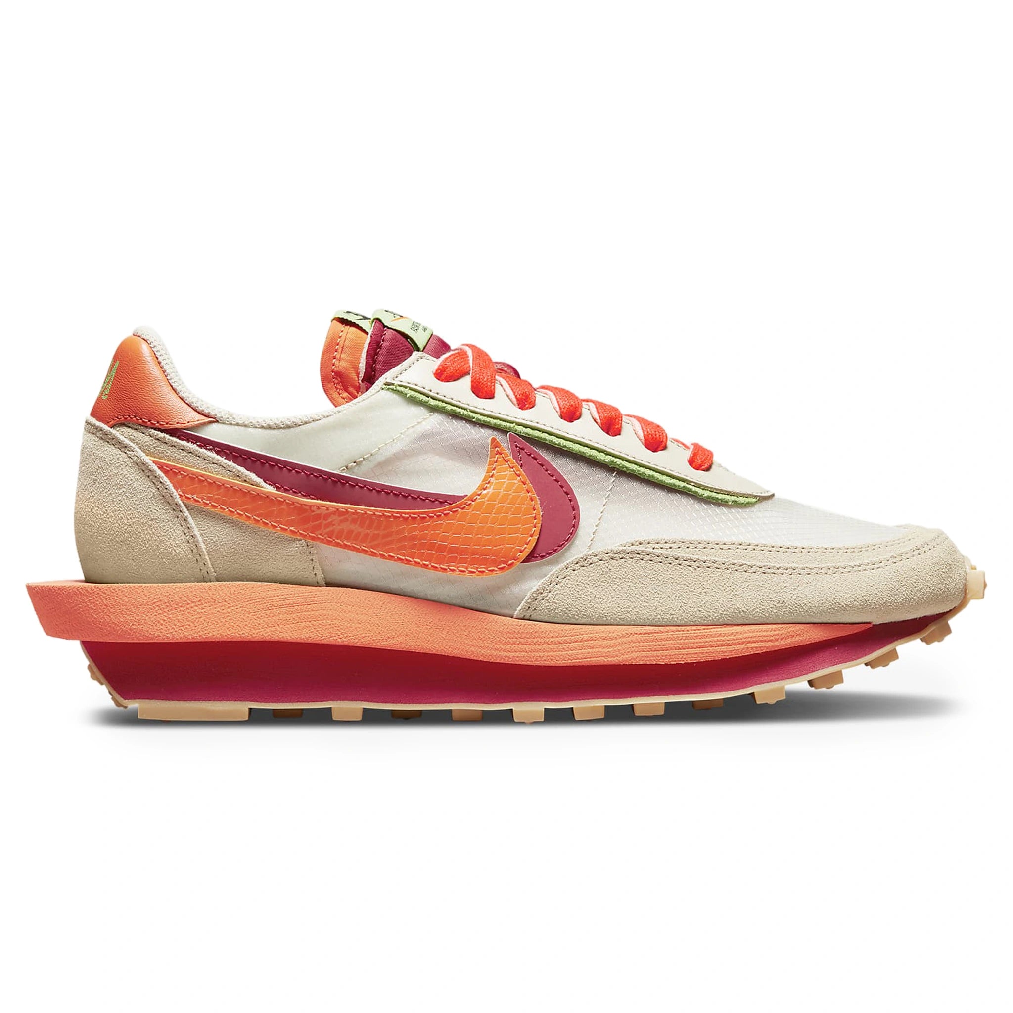 Nike x Sacai LD Waffle CLOT Net Orange Blaze Sneakers - Limited Edition Collab Running Shoes for Men & Women - Perfect for Streetwear Fashion & Casual Wear