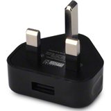 3 Pin 1 Amp USB Wall Charger Plug - Fast Charging Power Adapter for iPhone, Samsung, Android Devices - Perfect for Home, Office, Travel Use
