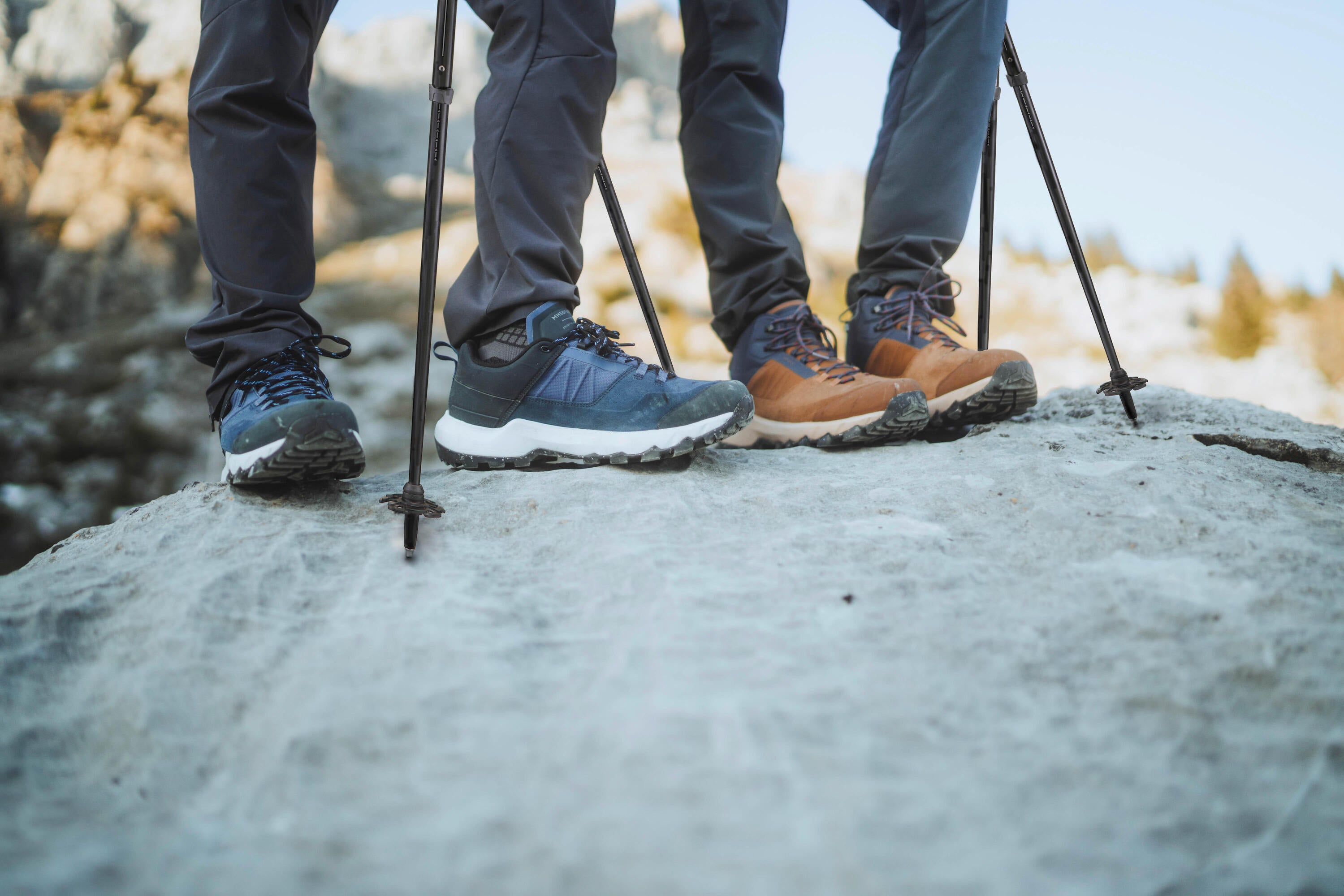 Quechua Men's MH500 Waterproof Hiking Shoes - Lightweight Trekking Boots for Outdoor Adventures, Trail Running & Mountain Climbing