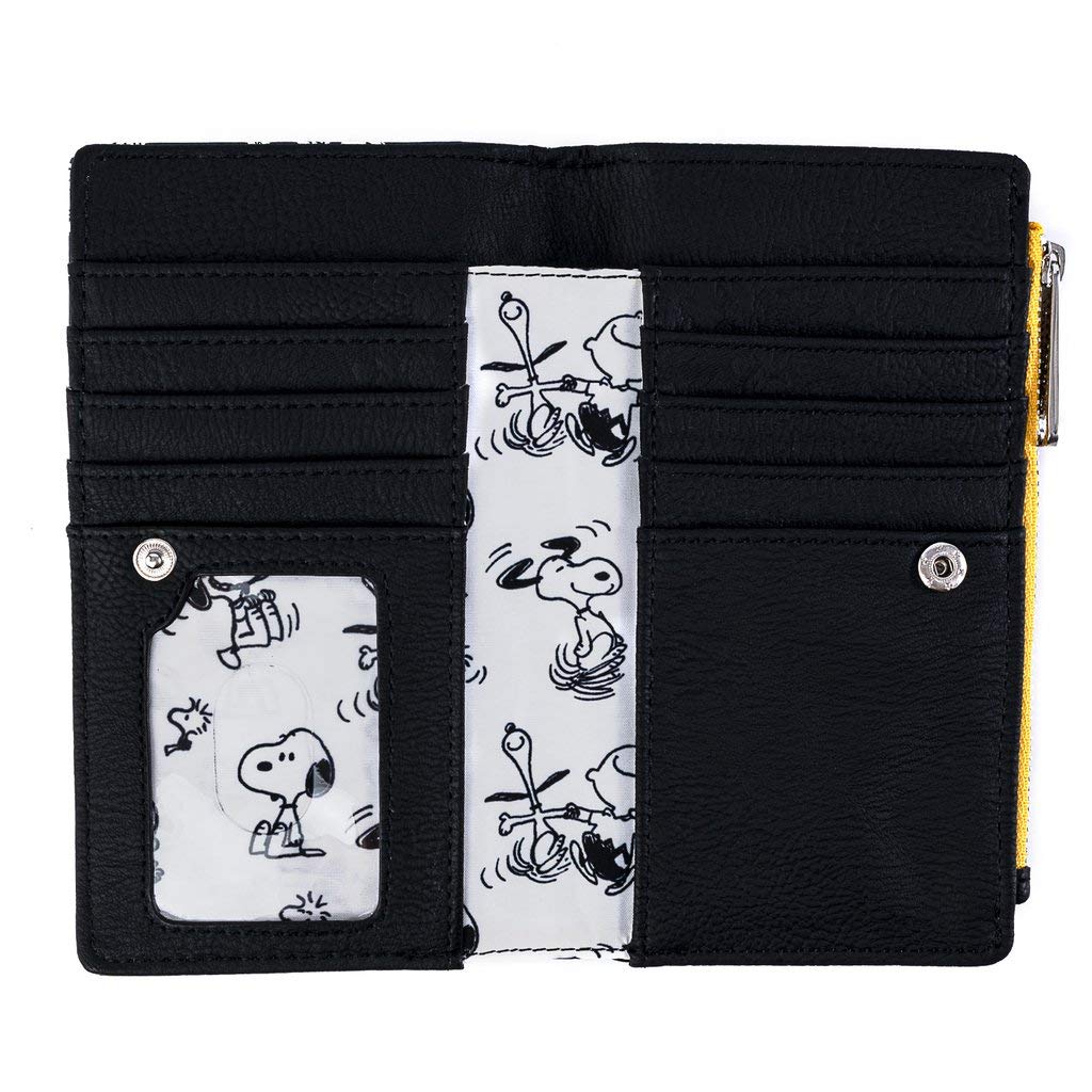 Loungefly Peanuts Snoopy and Woodstock Print Wallet - Cute Cartoon Character Wallet for Women, Girls | Perfect for Everyday Use, Gift Giving, and Collecting