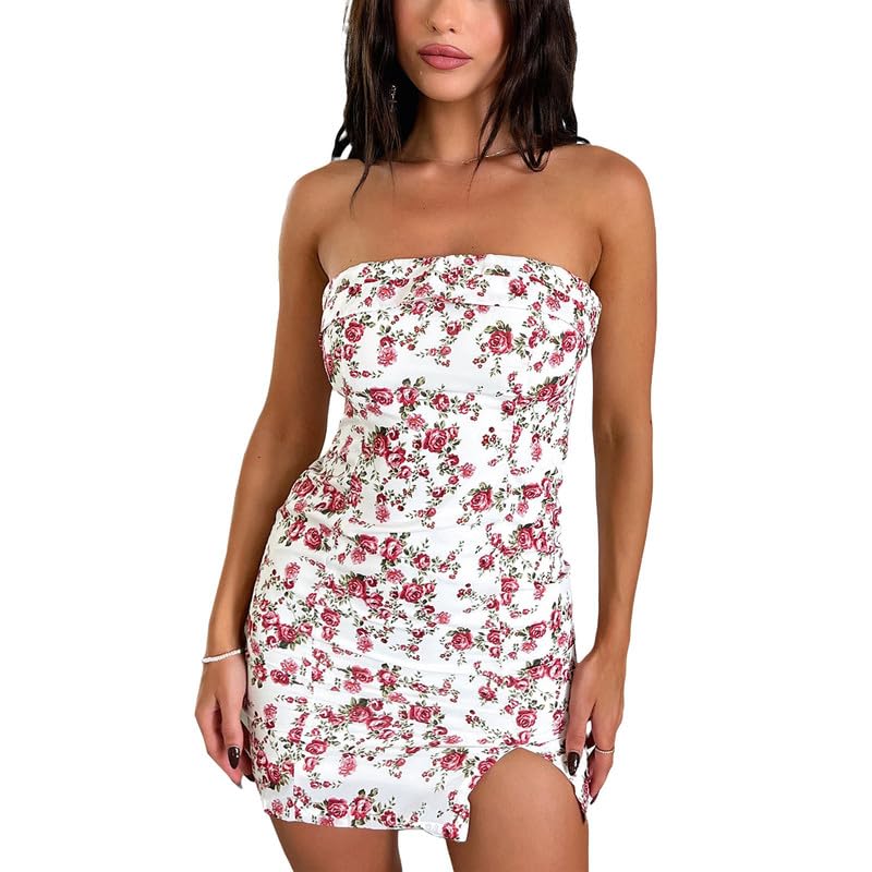 Ap-white Rose Print