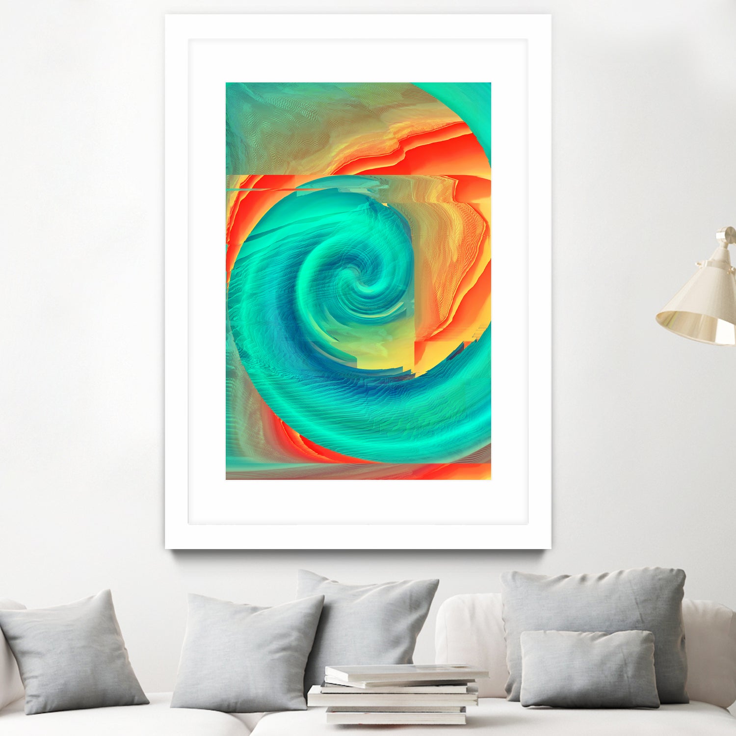 C0De Art II - Abstract Digital Wall Art Print for Modern Home & Office Decor | Perfect for Living Room, Bedroom & Workspace