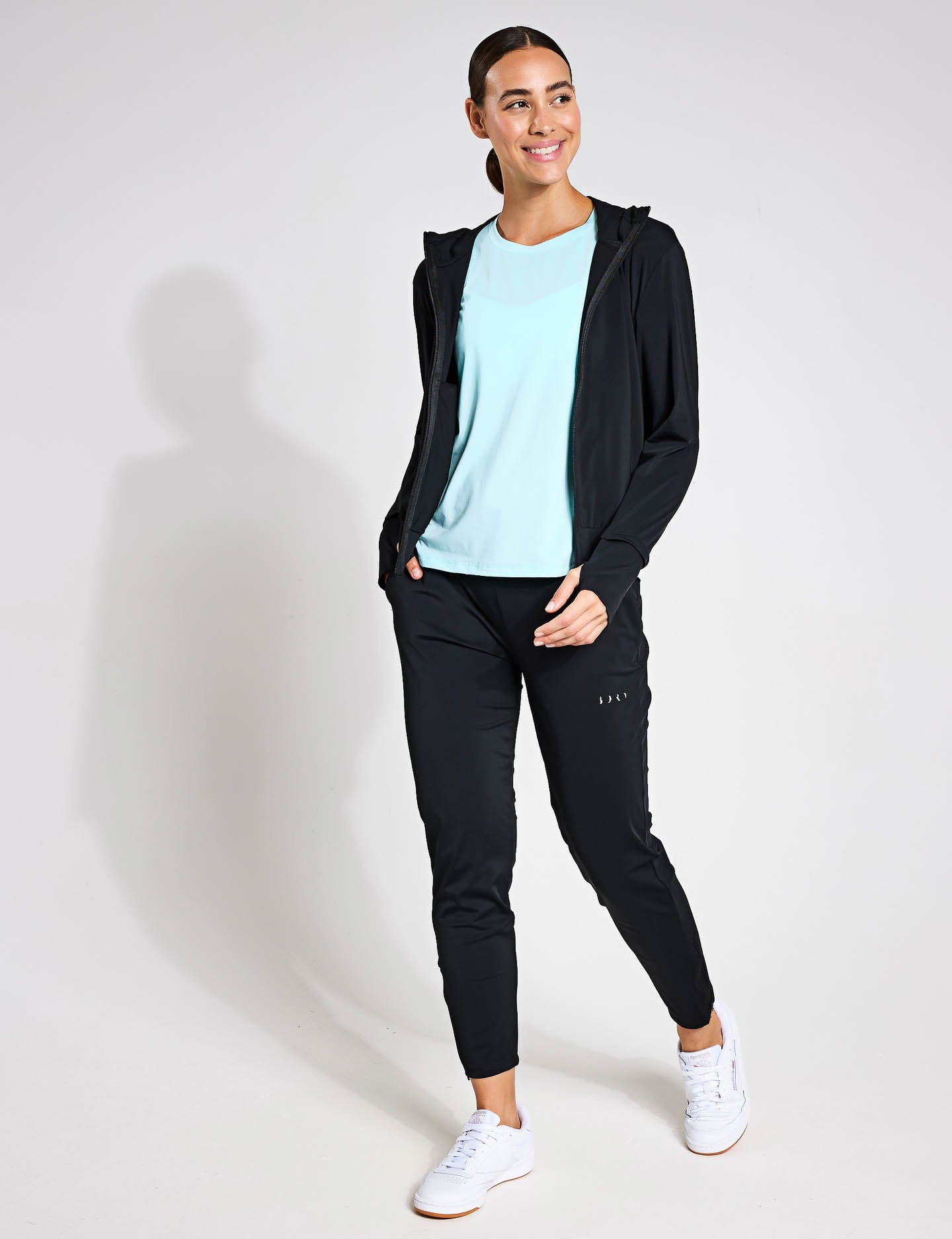 Airla Jacket for Men & Women - Lightweight Waterproof Windbreaker with Hood - Perfect for Hiking, Running, and Outdoor Activities (Black)