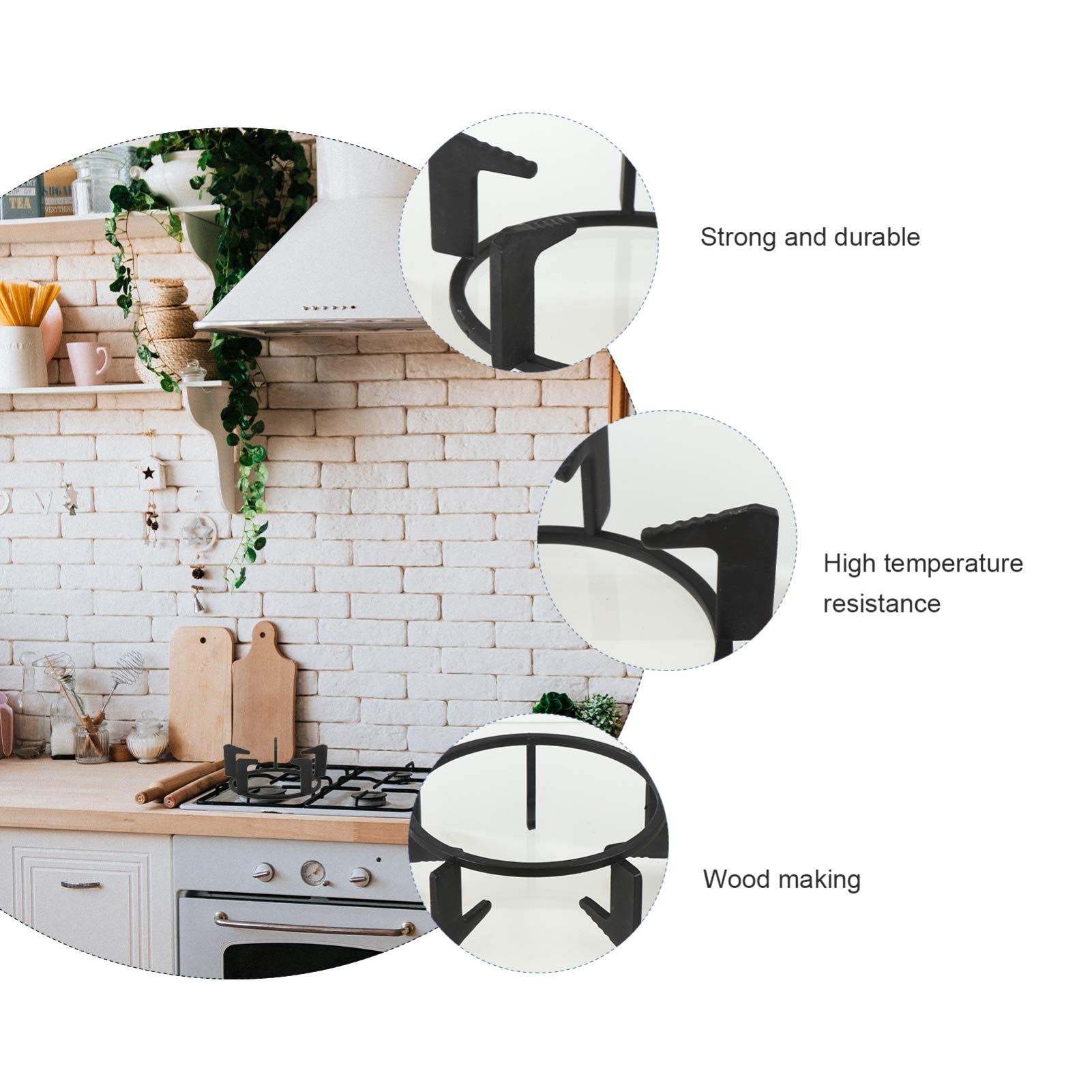 Beaupretty Cast Iron Gas Stove Bracket - Universal Wok Support for Gas Hob, Coffee Pot, Cooktop Range & Pan Holder - Heavy Duty Stove Grate for Round Pots & Ovens - Perfect for Camping, Outdoor Cooking & Home Kitchen Use