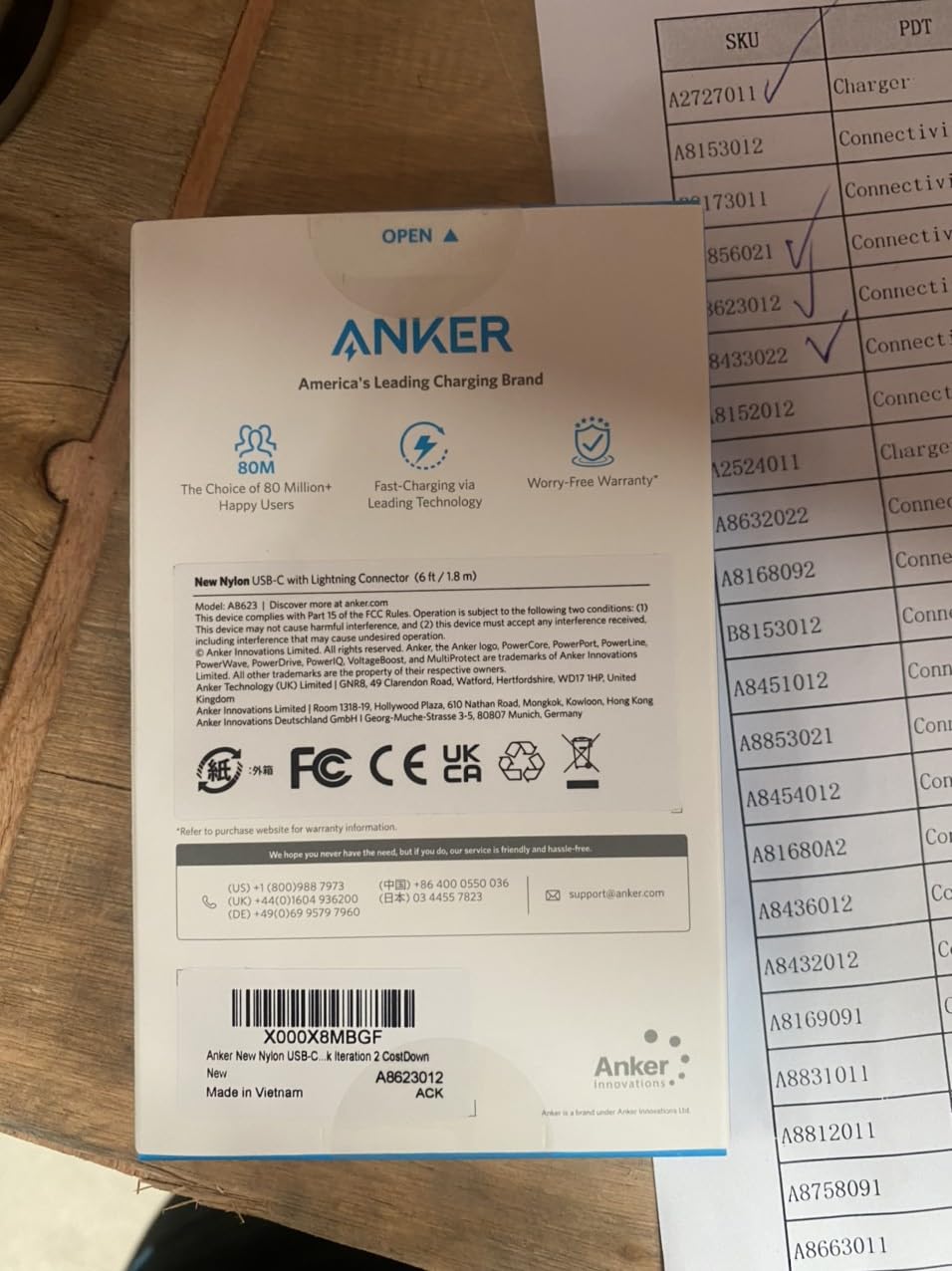 Anker MFi Certified Nylon USB C to Lightning Cable 6FT - Fast Charging & Durable for iPhone 14/13/12/11/X/8, iPad - Black (Perfect for Home, Office & Travel Charging)