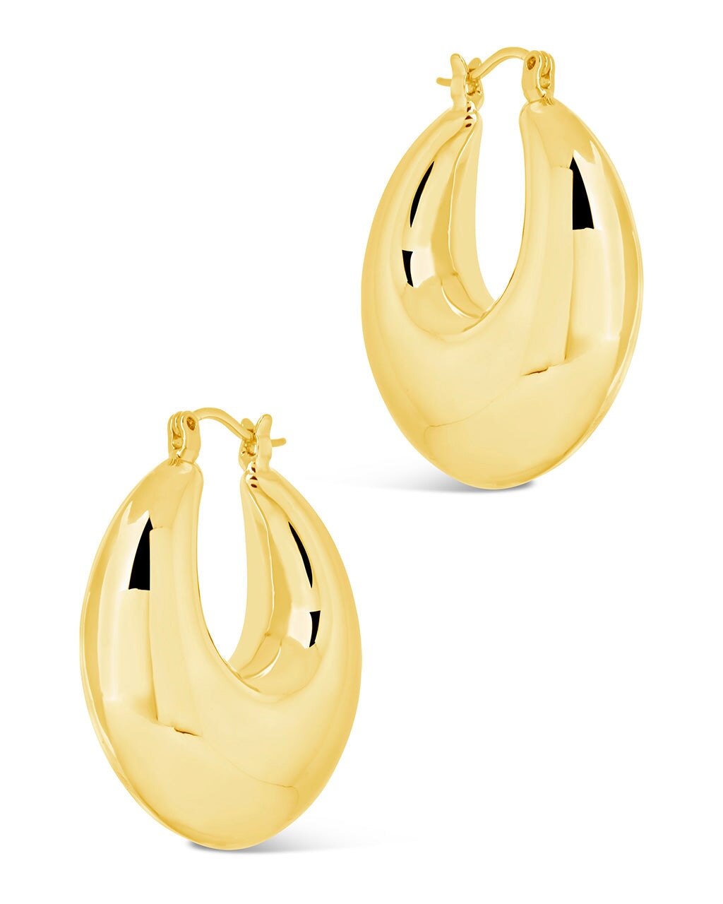 Ryder Tube Hoop Earrings for Women - 14K Gold Plated Minimalist Hollow Circle Earrings - Trendy Dainty Jewelry for Everyday Wear, Parties & Gifts