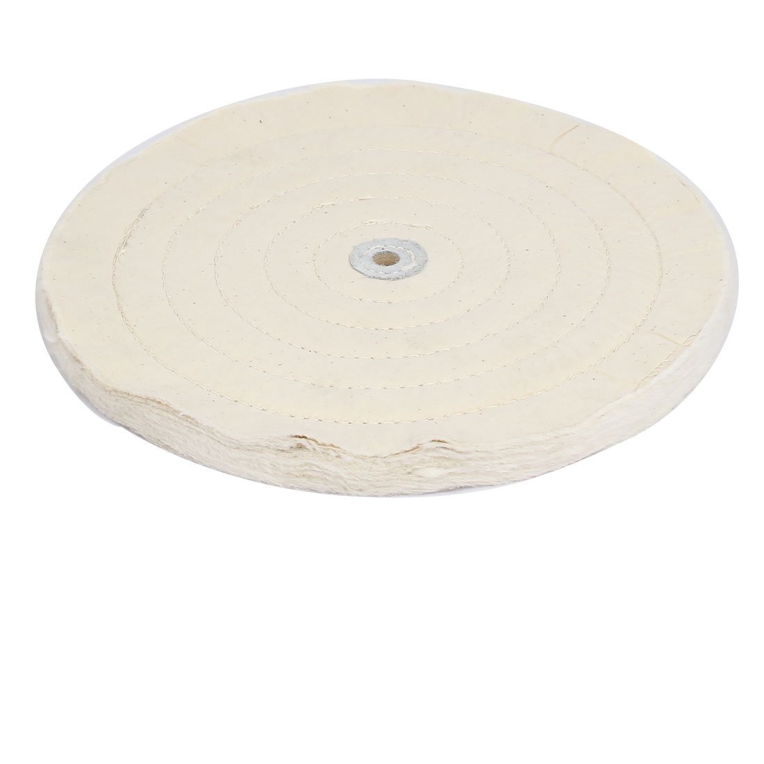 IIVVERR 12-Inch 50-Ply Round Polishing Buffing Wheel for Bench Grinder - White Cotton Cloth Mop for Metal, Wood & Auto Detailing - Perfect for Polishing, Sanding & Finishing Projects