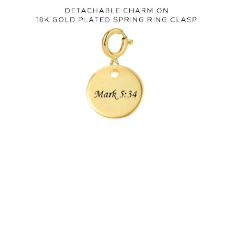 Personalized Engraved Charms with Detachable Clasp - Custom Name Jewelry Gift for Women - Perfect for Necklaces, Bracelets & Keychains - $10.00