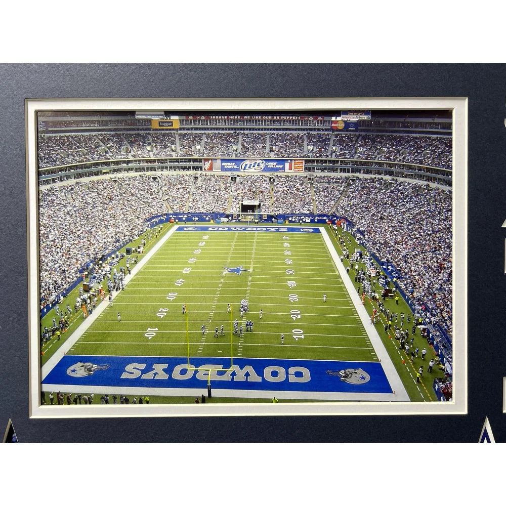 Dallas Cowboys Texas Stadium Authentic Game Used Turf Framed Collage with COA by Steiner - Perfect for Sports Memorabilia Collectors & Cowboys Fans