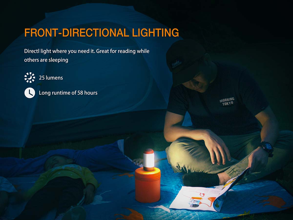 Fenix CL26R Rechargeable Camping Lantern - 400 Lumens, USB-C Charging, IP66 Waterproof for Outdoor Adventures, Hiking, Emergency Power Outages & Backyard Camping