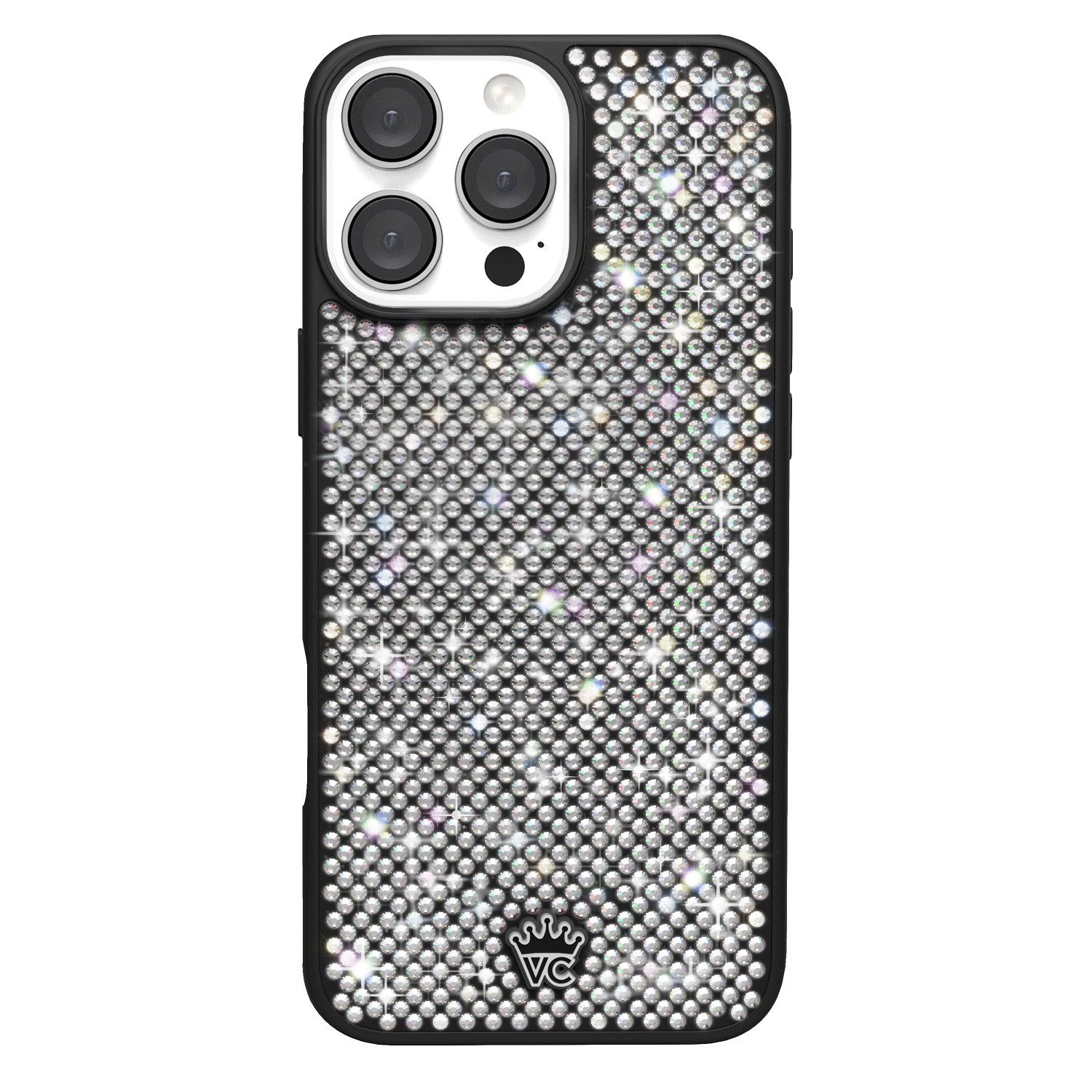 Luxury Black Caviar Crystals iPhone Case - Elegant Protective Cover for iPhone 13/14/15 Pro Max | Perfect for Parties, Weddings & Special Occasions