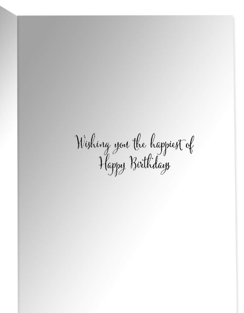 Elegant Caspari Birthday Greeting Cards - Premium Happy Birthday Wishes (1 Count) - Perfect for Parties, Celebrations & Special Occasions
