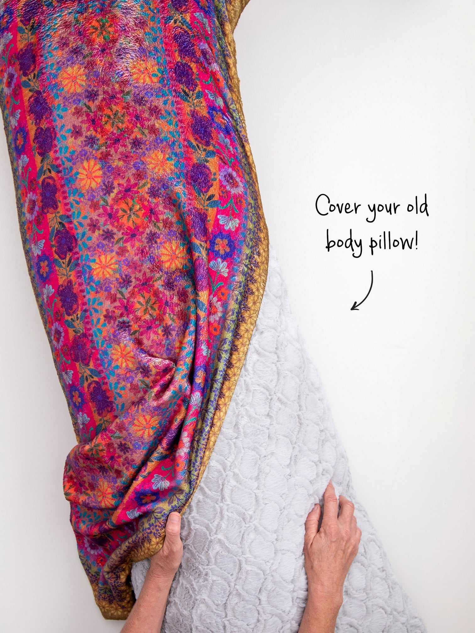 Soft & Breathable Body Pillow Cover - Premium Zippered Case for Comfort & Support - Perfect for Sleeping, Lounging, and Back Pain Relief