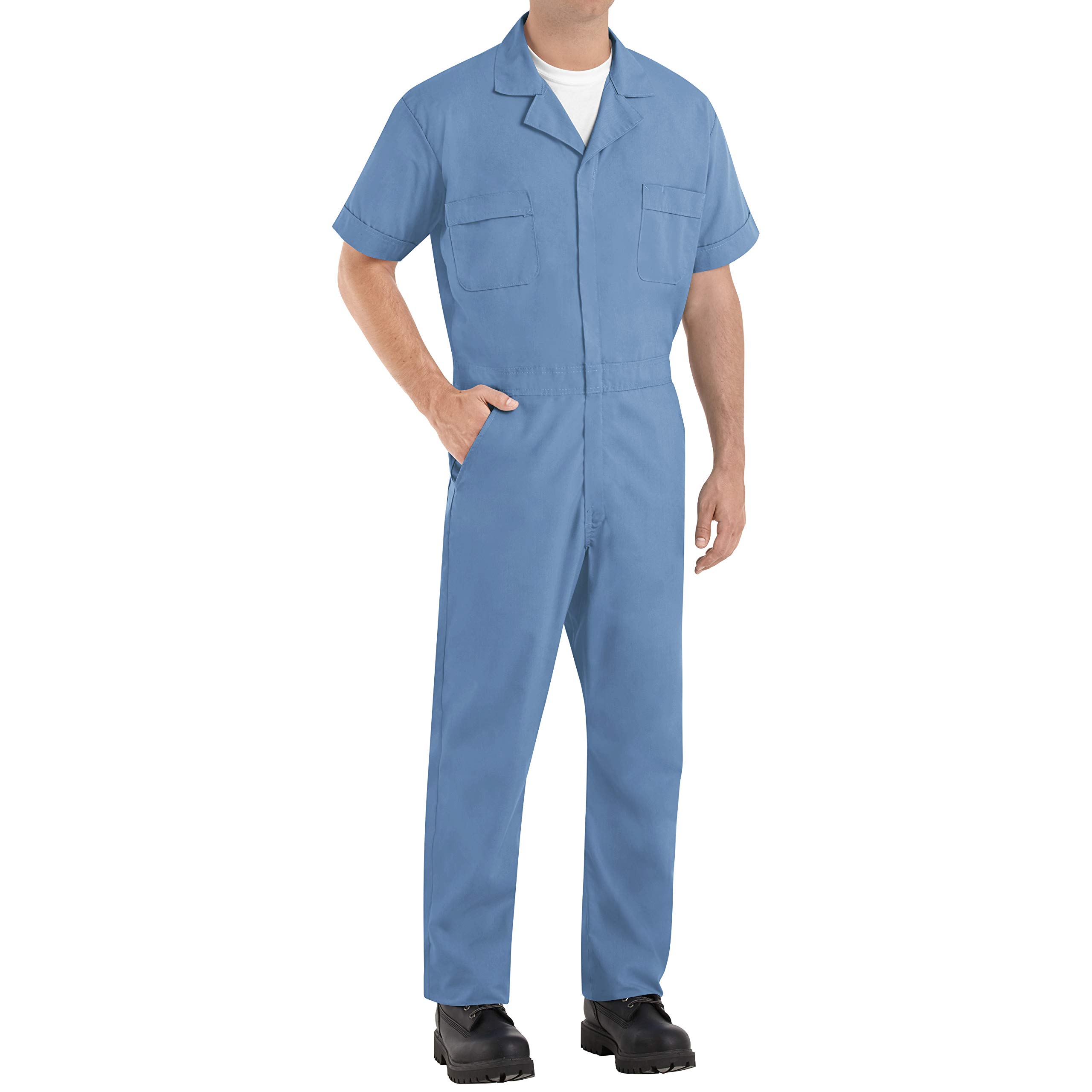 Red Kap Men's Speedsuit - Lightweight Work Coveralls for Mechanics & Industrial Workers - Perfect for Auto Repair, Construction & Warehouse Jobs