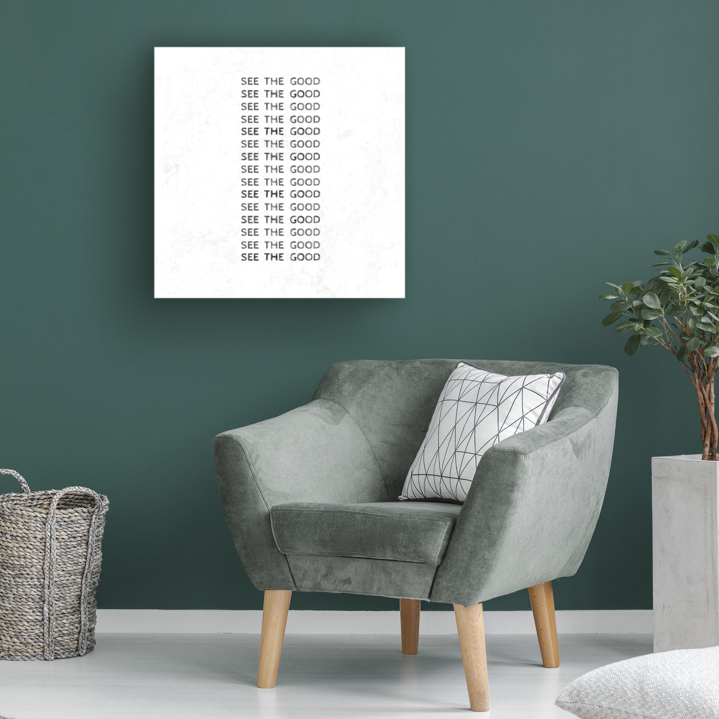 Trademark Fine Art 'See Good' Canvas Wall Art Print - Modern Home Decor for Living Room, Bedroom & Office