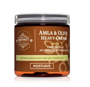 QHEMET AMLA & Olive Heavy Cream 8.9 oz - Deep Conditioning Hair Treatment for Dry, Damaged & Curly Hair - Perfect for Daily Moisturizing & Styling