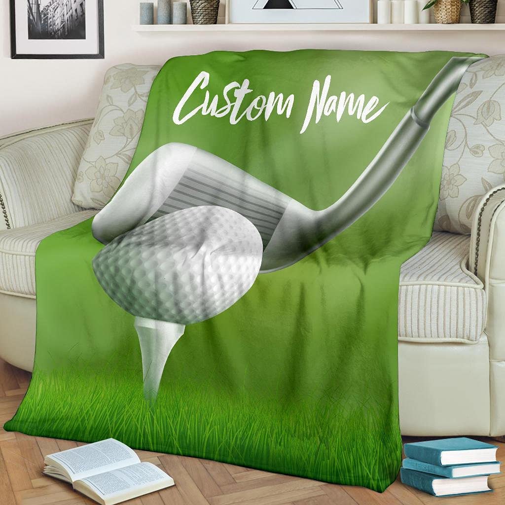Premium Golf Throw Blanket - Ultra Soft Micro Fleece Sherpa Blanket for Golfers - Cozy Bed & Sofa Throw - Perfect for Golf Tournaments, Outdoor Games & Home Decor - Size Tapestry Wall Q2018