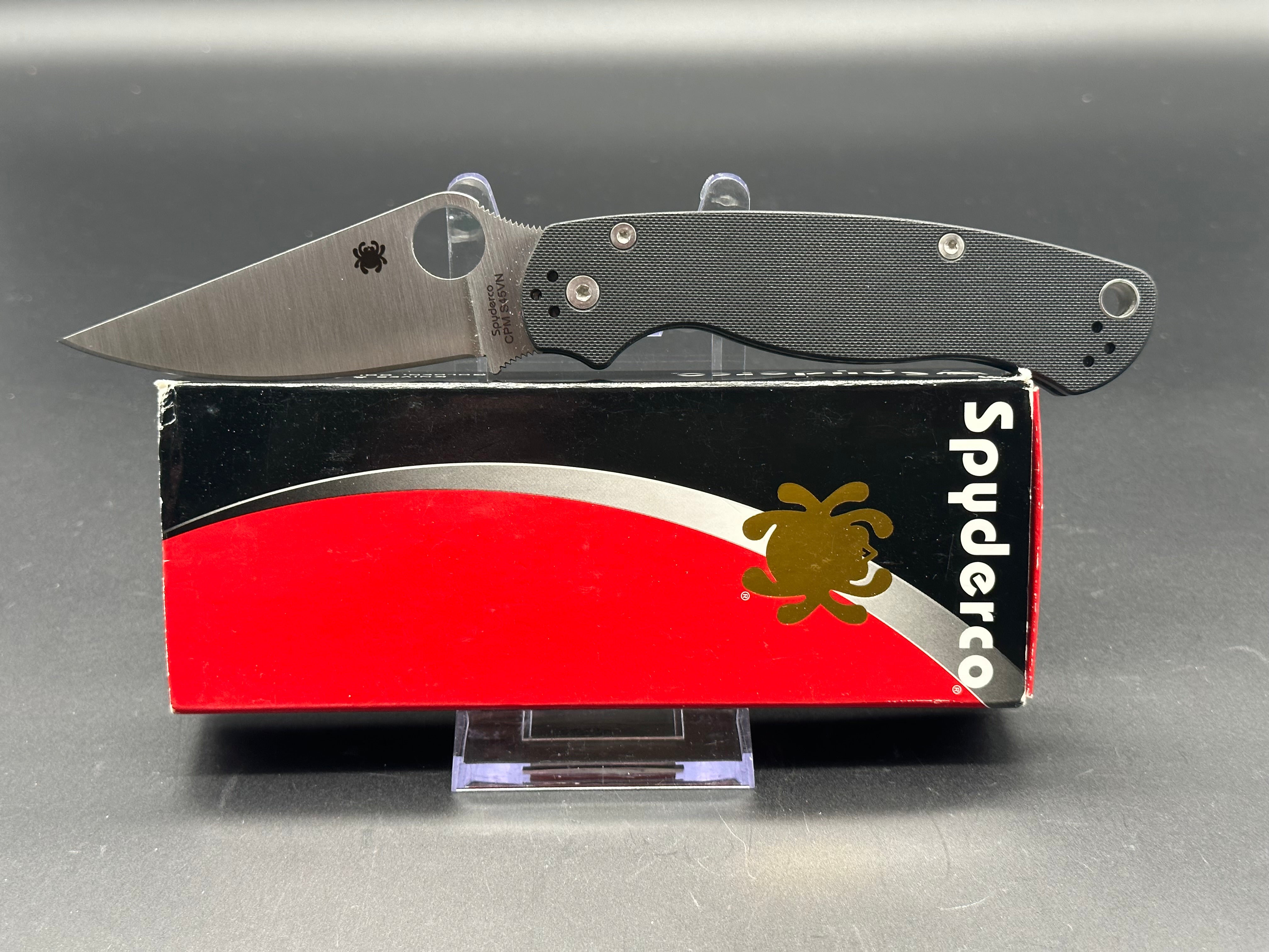 Spyderco Paramilitary 2 Folding Knife - S45VN Steel Blade, G-10 Handle - EDC, Outdoor, Tactical, Survival, Camping & Everyday Carry Knife