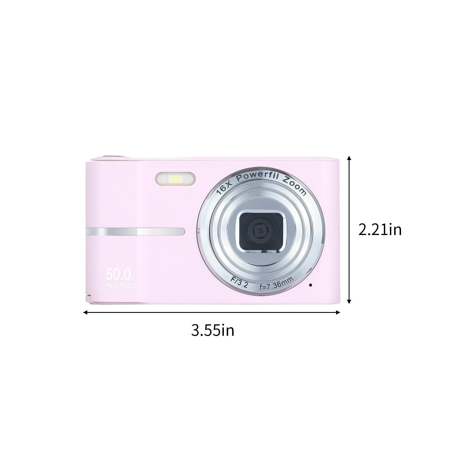 4K HD Digital Camera with 50MP Photos & 16x Zoom - Anti-Shake, Easy to Use for Beginners - Perfect Gift for Travel, Vlogging & Family Moments