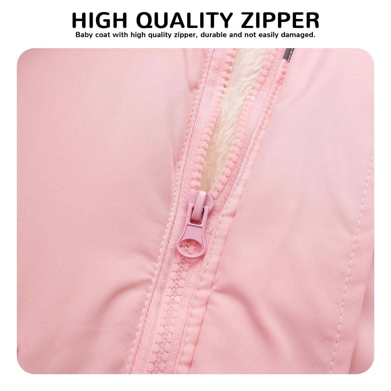 Baby Boys & Girls Winter Warm Jacket with Fur Collar Hooded Coat - Toddler Outerwear for Cold Weather Playdates & Outdoor Adventures