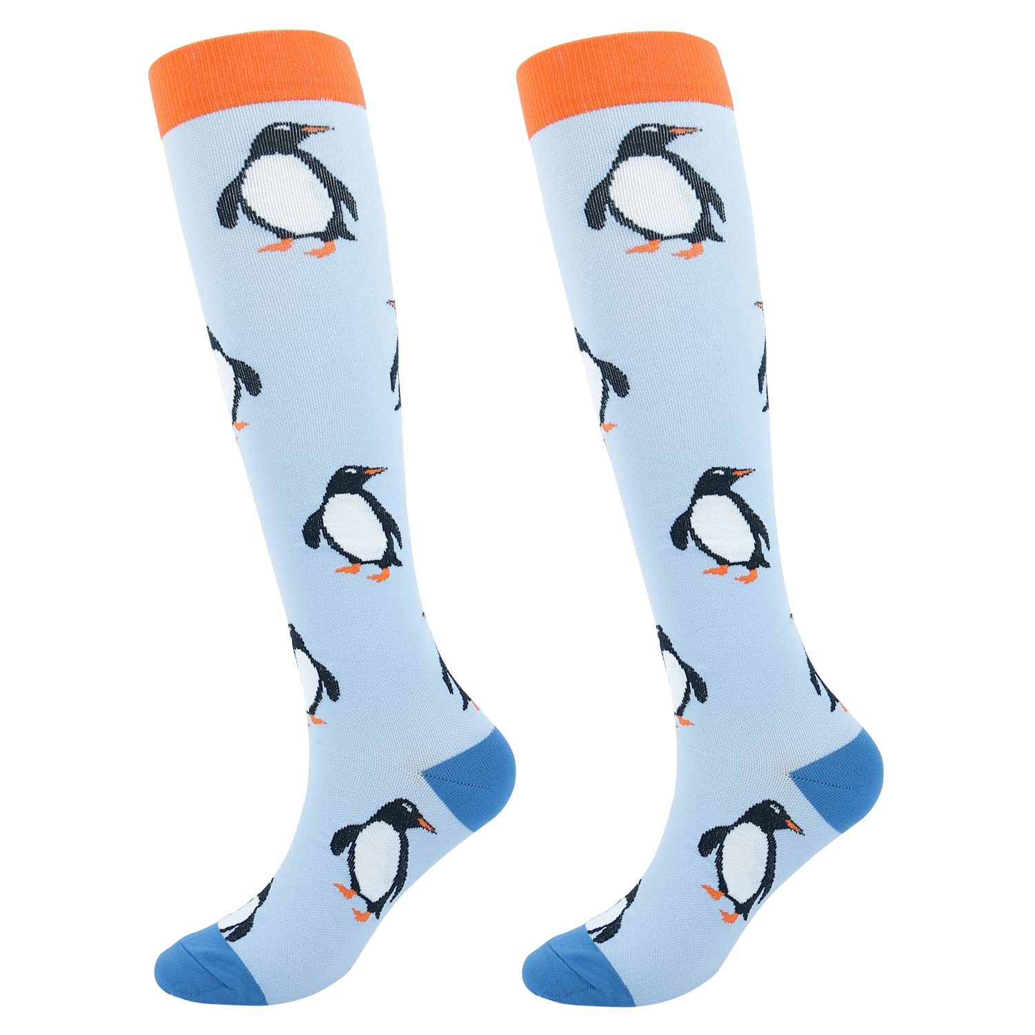 Junely 20-30 mmHg Compression Socks for Women - Knee High Support Socks for Circulation, Nurses, Pregnancy, Sports & Travel - Perfect for Long Flights, Work Shifts and Active Lifestyles