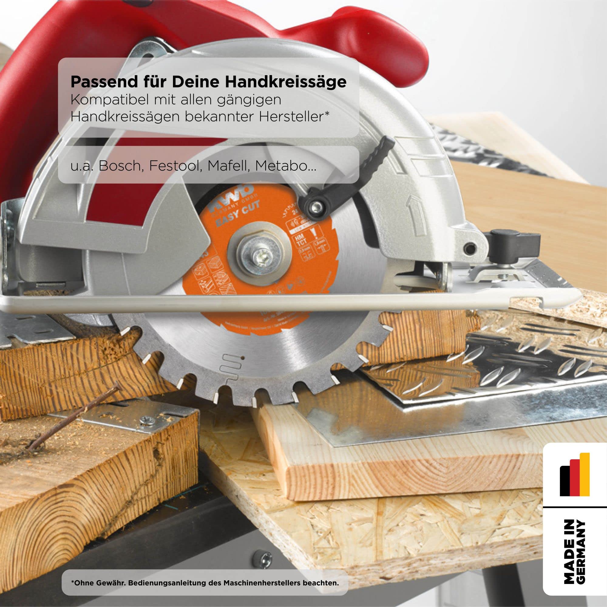 Premium 165x20mm Deep Cut Circular Saw Blade - Silver (584738) - Ideal for Woodworking, Metal Cutting & DIY Projects