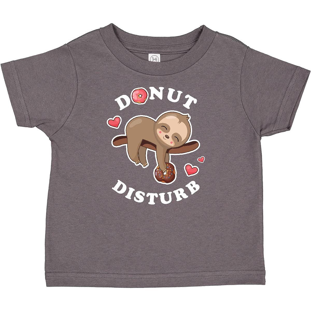 Inktastic Donut Disturb Sloth Baby T-Shirt - Cute Animal Graphic Tee for Toddlers & Infants - Perfect for Playdates, Birthday Parties & Casual Outings