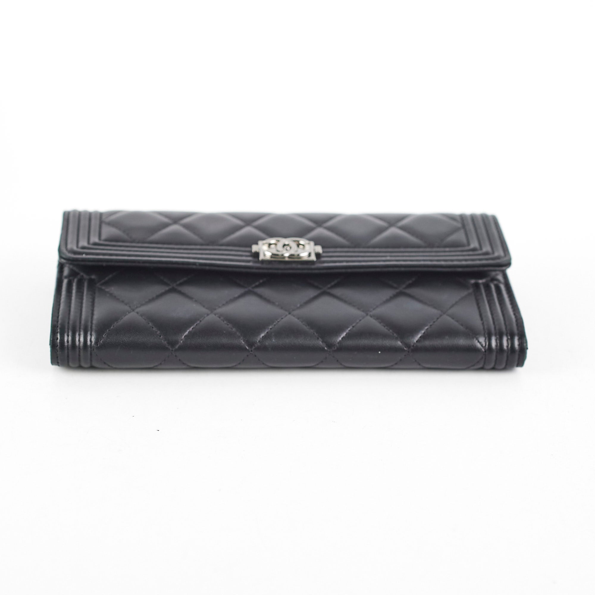 Chanel Boy Long Lambskin Wallet - Luxury Leather Card Holder for Women | Perfect for Everyday Use, Travel & Special Occasions