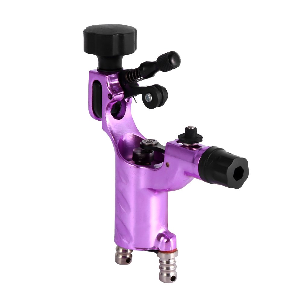 Yosoo Dragonfly Rotary Tattoo Machine - Professional Shader Tattoo Gun Kit with Motor (Purple) | Perfect for Tattoo Artists & Beginners | Home & Studio Use