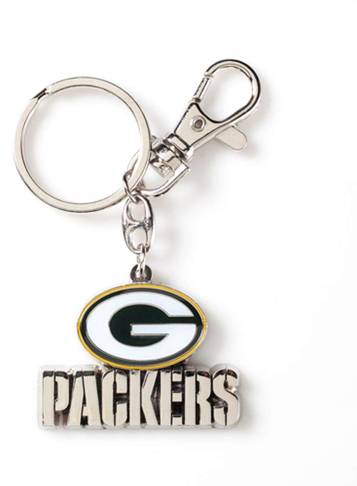 Aminco NFL Unisex Adult Heavyweight Keychain - Durable Football Team Key Ring for Fans, Gifts & Game Day Accessories