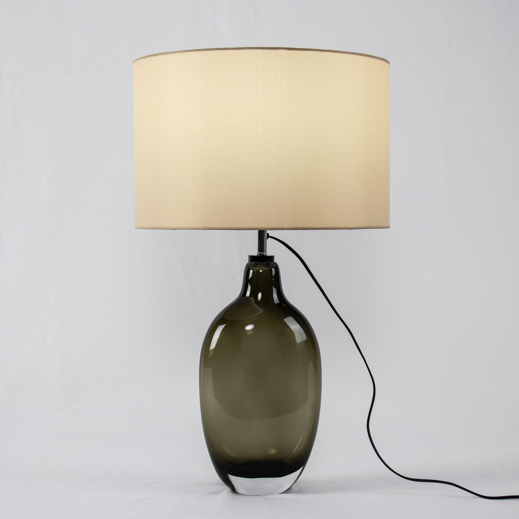 Elegant Glazed Crystal Table Lamp - Modern Home Decor for Living Room, Bedroom & Office - Perfect for Ambient Lighting & Stylish Interior Design