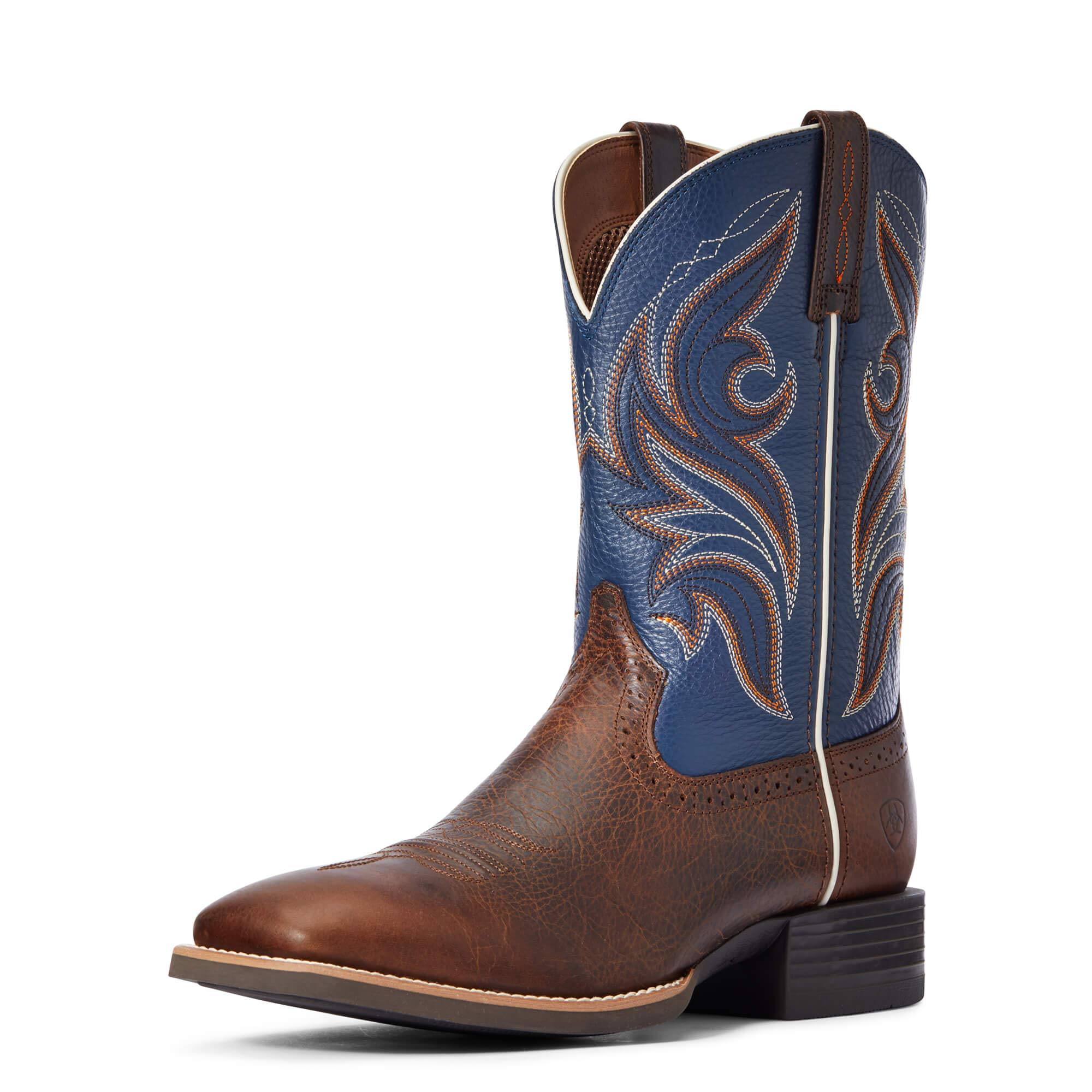 Ariat Men's Sport Knockout Western Boot - Durable Cowboy Boots for Riding, Work & Outdoor Activities | Comfortable Leather Work Boots for Men