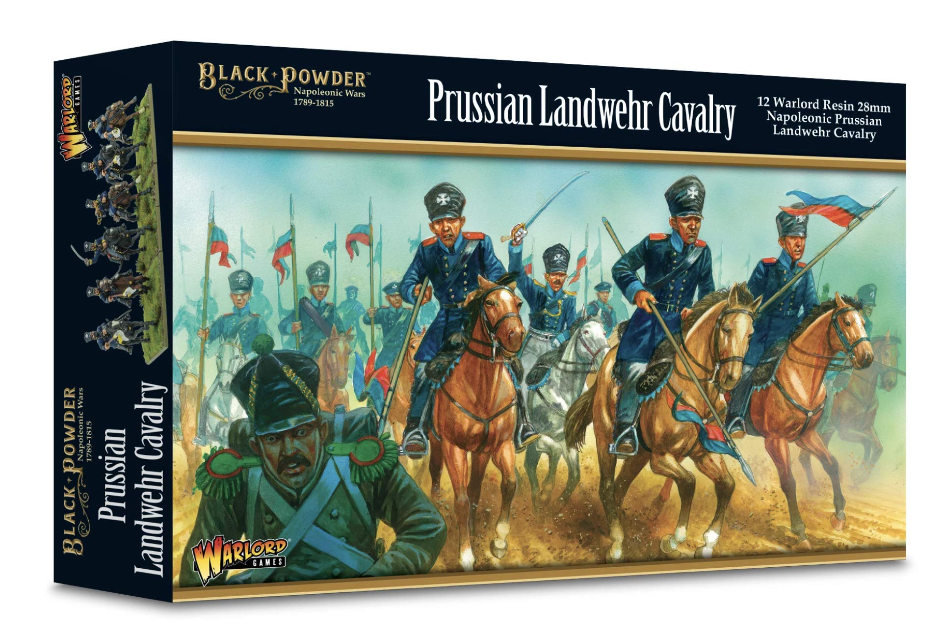Warlord Games Prussian Landwehr Cavalry - 28mm Black Powder Wargaming Miniatures for Historical Tabletop Battles | Napoleonic War Gaming Scenes & Diorama Displays