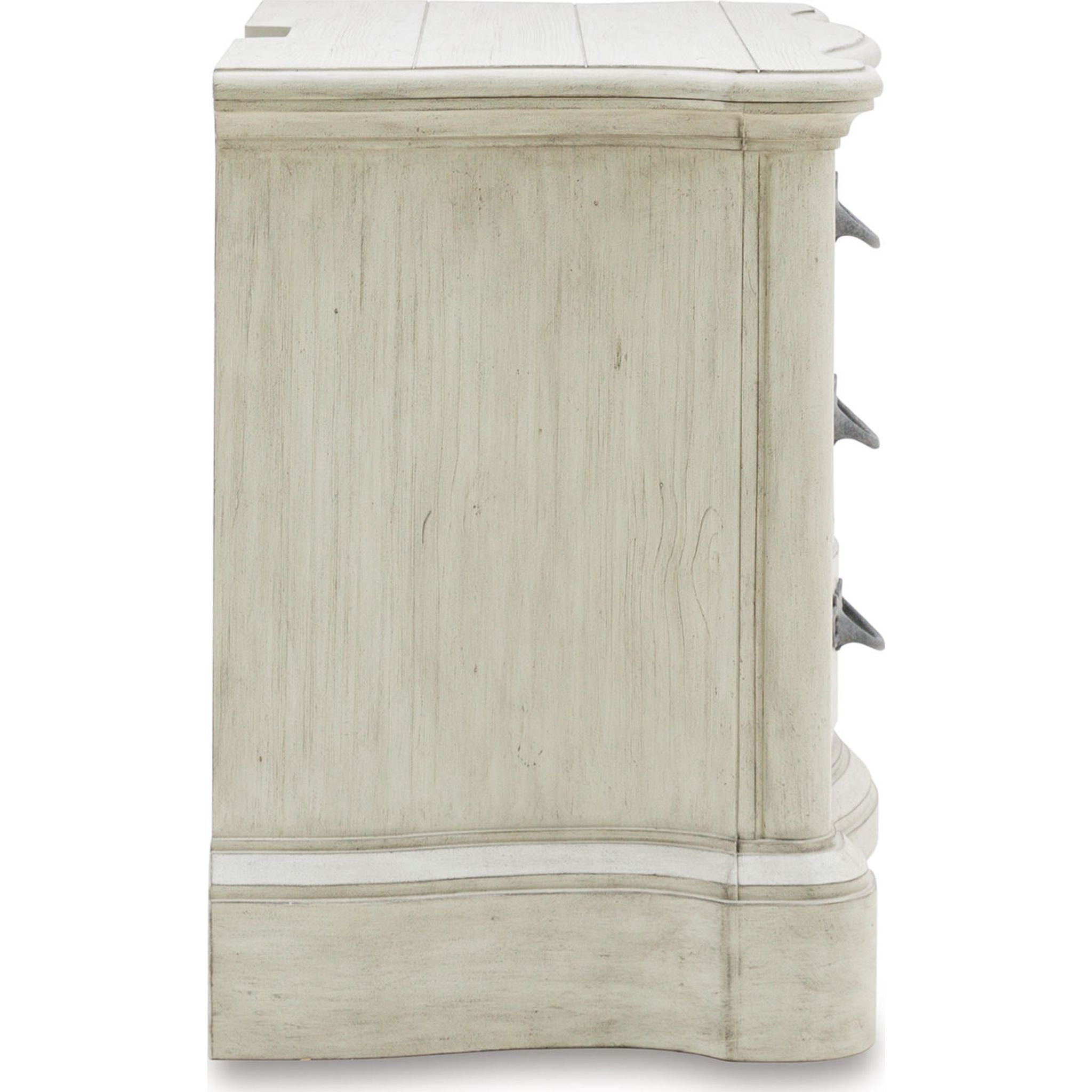Arlendyne Nightstand - Antique White Finish Bedside Table with Drawer | Perfect for Bedroom, Guest Room, or Nursery Storage