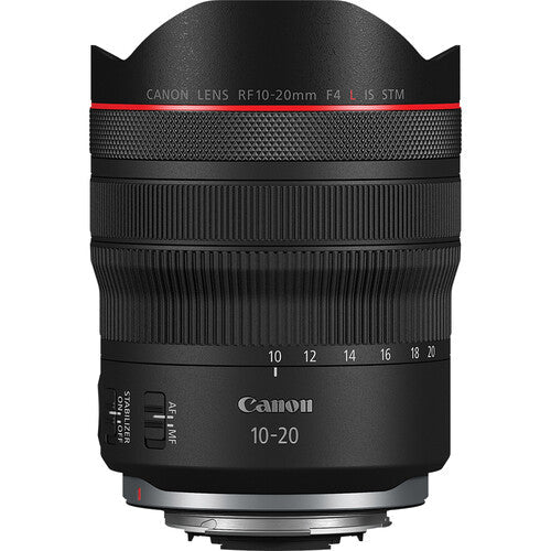 Canon RF 10-20mm f/4 L IS STM Wide Angle Lens for Landscape & Architecture Photography - Perfect for Travel, Vlogging, and Professional Shots