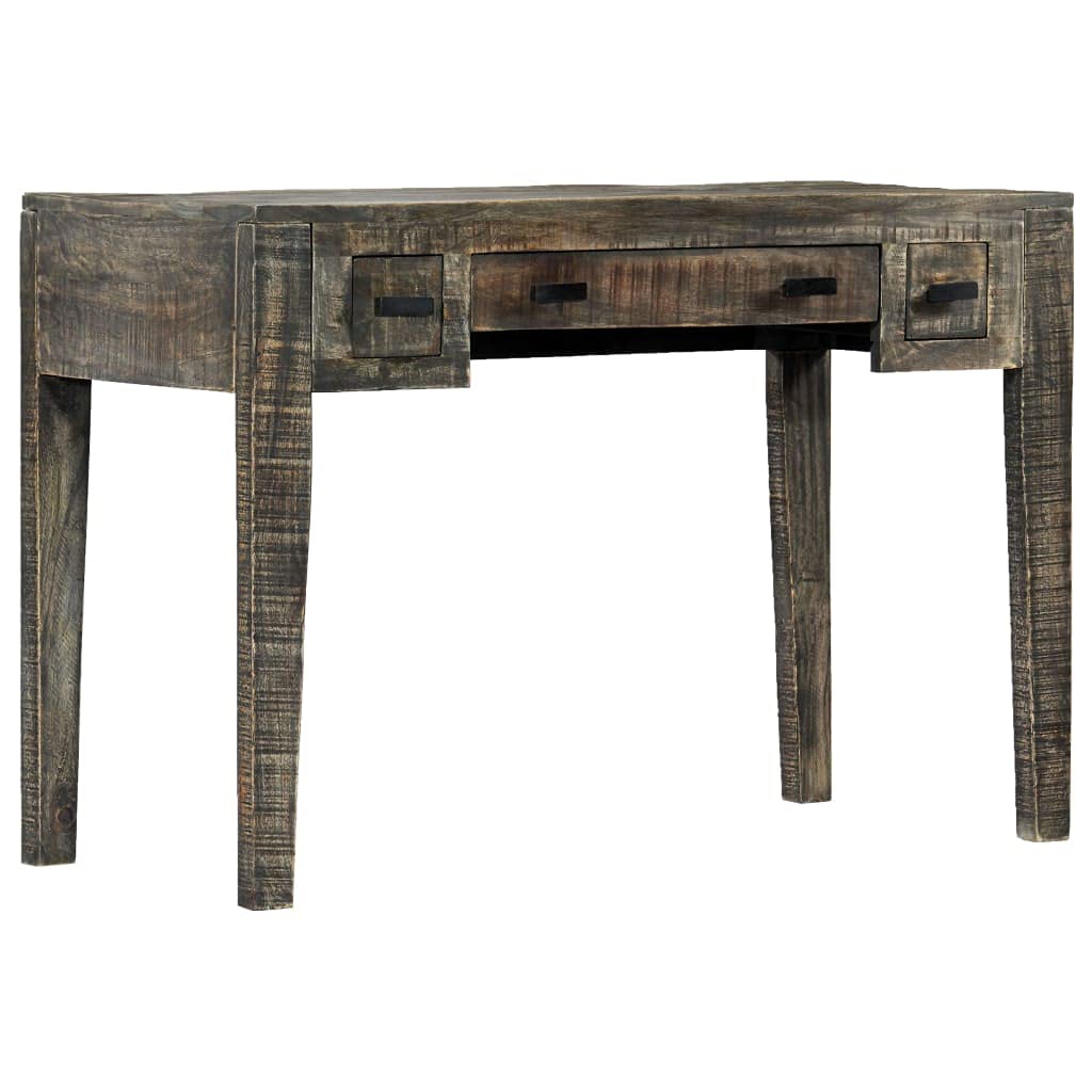 Compact Black Writing Desk with Storage | 43.3