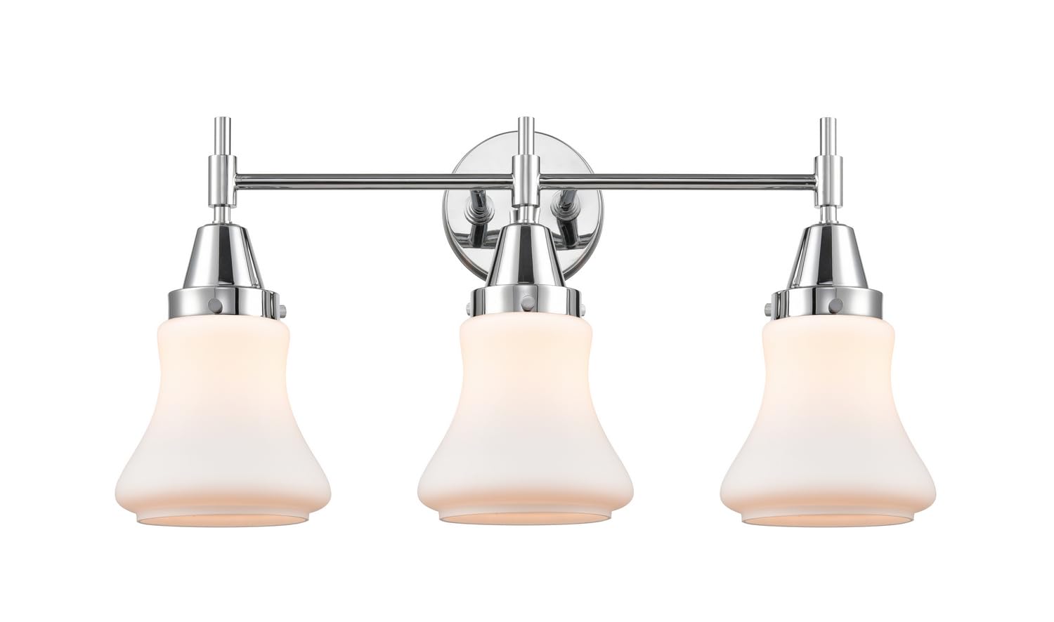 Innovations 447-3W-PC-G191-LED Chrome Finish Transitional LED Bathroom Vanity Light - Perfect for Modern Bathrooms, Powder Rooms & Spa-Like Retreats