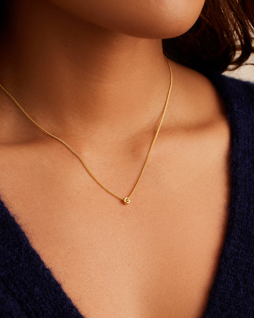 Wilder Mini Alphabet Necklace - Personalized Initial Pendant Jewelry for Women | Perfect Gift for Birthday, Anniversary & Everyday Wear