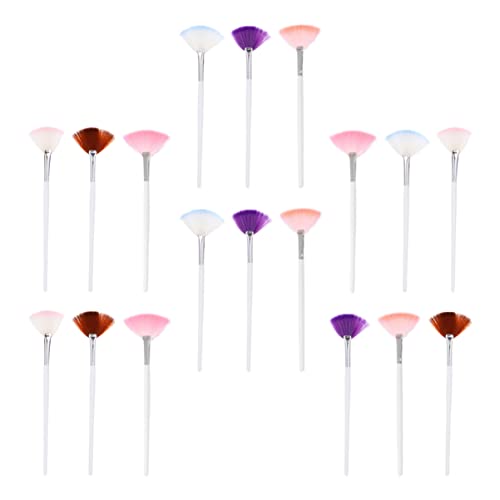 18Pcs Fan Makeup Brush Set - Soft Slim Acid Applicator Fan Brushes for Highlighter & Facial Makeup | Perfect for Professional Makeup Artists & Beauty Enthusiasts | Ideal for Contouring, Blending & Highlighting