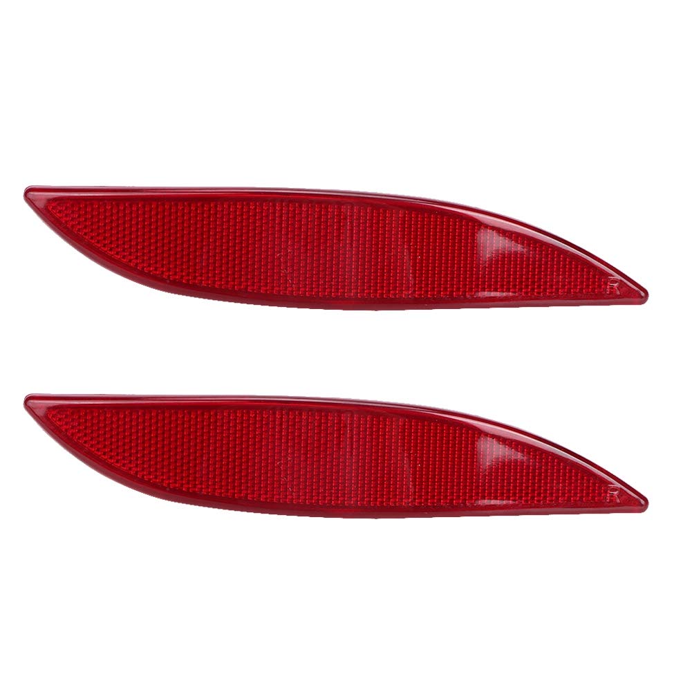 Fydun Rear Bumper Reflector Light Lens Pair (Left & Right) 265650004R 265600004R Compatible with Renault Megane MK3 - Enhances Night Visibility & Safety for Parking and Low-Light Driving