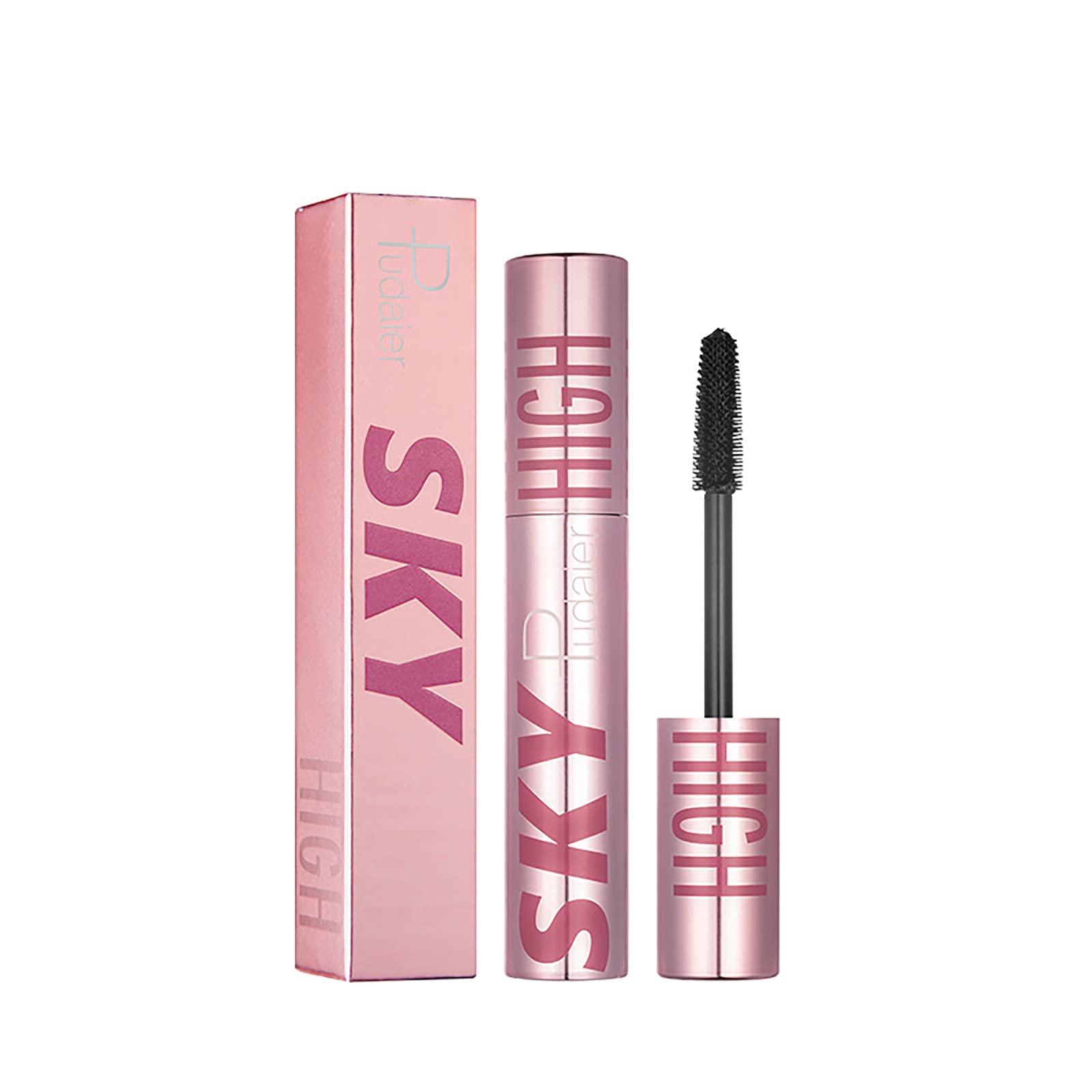 4D Silk Fiber Waterproof Mascara - Black Volumizing Lengthening Curling Mascara for Natural Look | Hypoallergenic & Long Lasting | Perfect for Daily Wear, Parties & Special Occasions