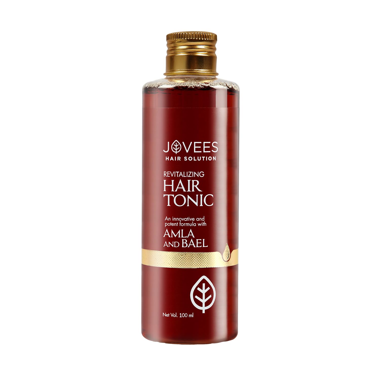 Jovees Herbal Revitalizing Amla & Bael Hair Tonic for Hair Growth - 100ml | Promotes Long, Strong & Thick Hair | Protects Against Damage | Suitable for All Hair Types | Perfect for Daily Hair Care & Scalp Nourishment